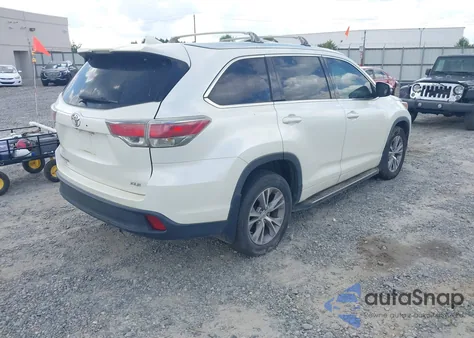 2015 Toyota Highlander Xle V6 из США, поврежденный, VIN 5TDKKRFH5FS058695